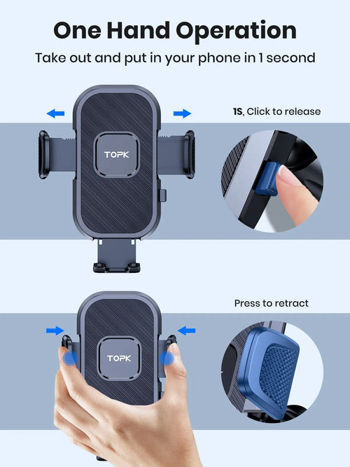 Magnetic Car Phone Mount – Secure Hold While Driving
