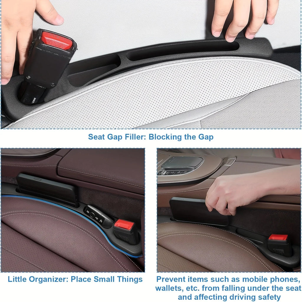 Car Seat Gap Filler Organizer (2-Pack, Waterproof)